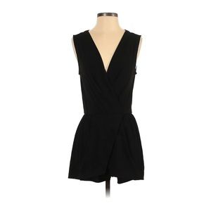 BCBGeneration Black Wrap Romper Sleeveless Dressy Women Small